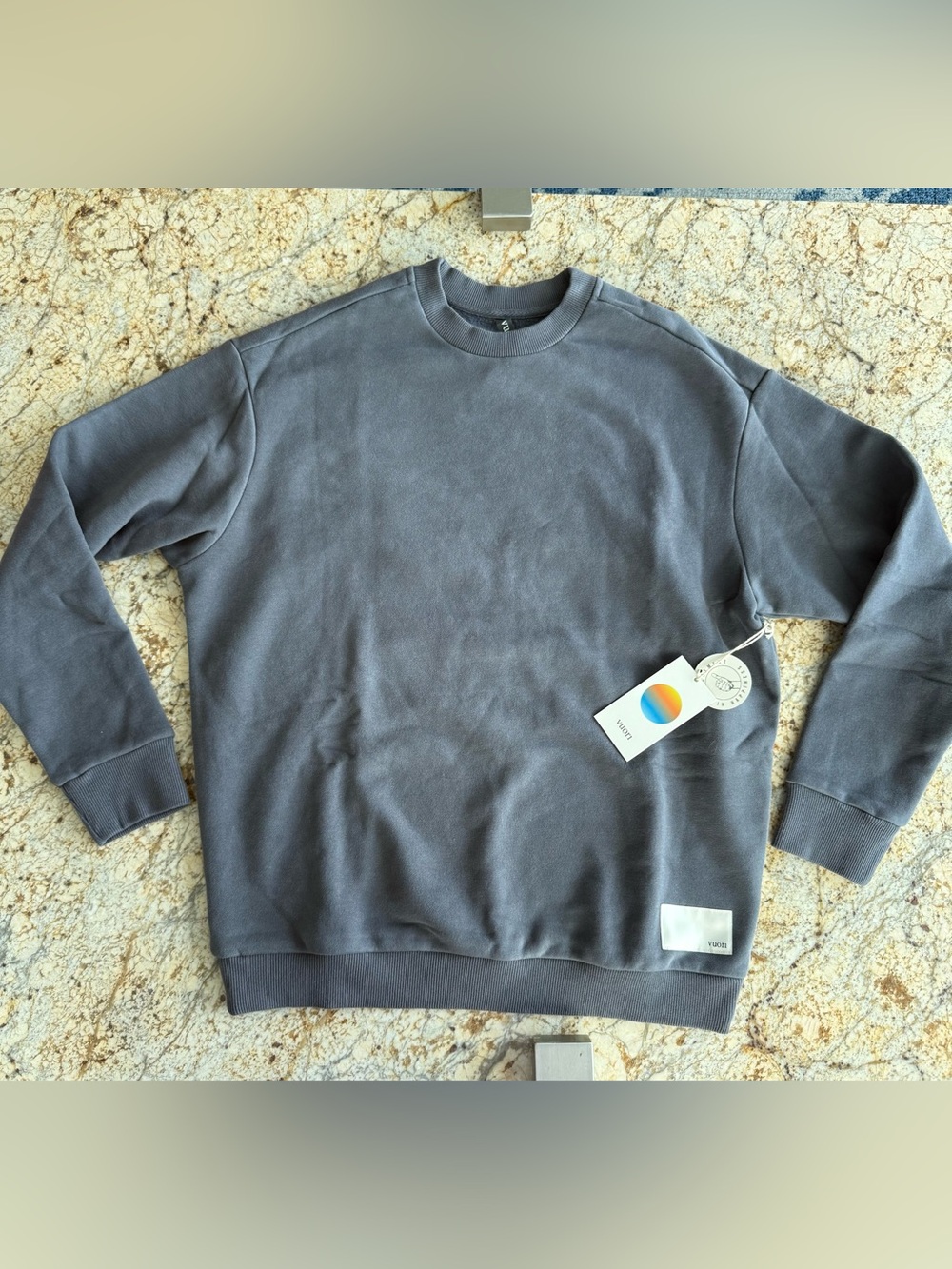 Vuori Restore Oversized Crew 2.0 Azure Size XS NWT 💙
